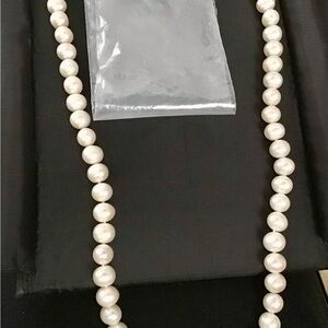 JTV White Cultured Freshwater Pearl Necklace Classic Elegance